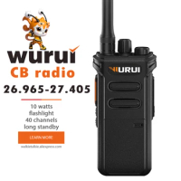 Wurui CB27 cb walkie talkie 27mhz two way radio Portable long range Amateur handy profesional hf distance 100km ham radios
