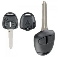2 Buttons Car Remote Key Shell Case with MIT11 Blade Fit for Mitsubishi