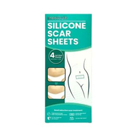 Silicone Scar Sheets Mandjur Isi 4 Pcs / Plester Bekas Luka / Menyamarkan Bekas Luka Jahitan dan Kel