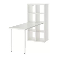 KALLAX/LAGKAPTEN 書桌/工作桌組合, 白色, 77x159x147 公分