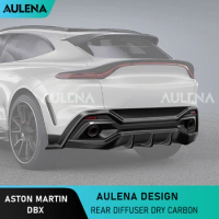 Aulena Dry Carbon Fiber Body Kit Rear Diffuser Rear Bumper Lip For Aston Martin DBX Aero Kit Dry Carbon Fiber Body Accessories