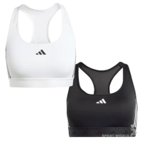 Adidas 運動內衣 女裝 排汗 中度支撐 白/黑 IQ3352/IS4503