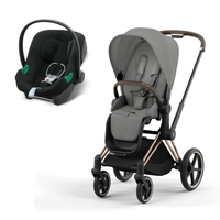 Cybex Priam頂級雙向嬰兒手推車(玫瑰金)+Aton B2提籃(多款可選)嬰兒推車|手推車|雙向推車