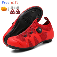 MTB Cycling Shoes Men Breathable Road Bike Shoes Cleats Racing Speed Sneakers Women Mountain Bicycle Footwear for Shimano SPD SL