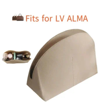 Felt Insert Bag Organizer Bag Fits For LV Alma BB PM Insert Bag in Bag Travel Purse Portable Cosmetic Base Shaper
