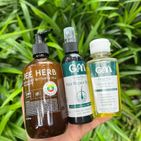 Jee Harb shampoo/Gm tonic/Gm oil(ခေါင်းလျှော်ရည်/တိုးနစ်/နှပ်ဆီ၃မျိုးအတွဲ)
