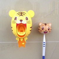 自動擠牙膏器懶人牙膏擠壓機卡通動物造型擠牙膏兒童情侶 【麥田印象】