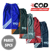 Paket 5pcs celana kolor pendek santai T90/kolor olahraga/ Bisa di pakai pria dan wanita uniseks spor