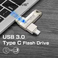 Metal USB Flash Drive OTG Type C Pen Drive 32GB 64GB 128GB usb Stick 2 in 1 High Speed 3.0 Pendrive for SmartPhone
