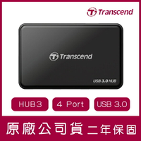 【最高22%點數】Transcend 創見 USB3.0 4埠 集線器 HUB3 USB 3.0 原廠公司貨 4 Port【限定樂天APP下單】