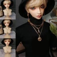 D04-A916 children toy 1/3 BJD uncle SD doll's Photo props Accessoriess fashion type gold chain necklace 1pcs