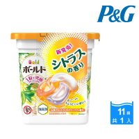 【P&amp;G】日本季節限定款 盒裝洗衣球11入(柑橘馬鞭草/平行輸入)