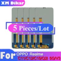 5 PCS INCELL For OPPO Realme C11 C12 C15 LCD Display With Touch Screen Digitizer Assembly Replace For OPPO Realme Q2i 5G/V3