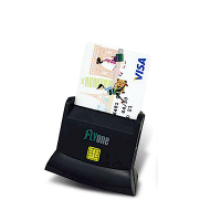 FLYone A200 直立式 多功能讀卡機 ATM晶片 + SD/TF記憶卡讀卡機