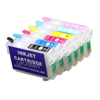 UP 6X refillable ink cartridge 81 T0811-T0816 for Stylus Photo R390/RX590/R270/RX690/RX610/RX615/R290/R295 Stylus photo 1410