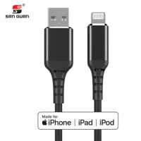 Quality 1M 2M 6FT Apple MFI Certified Lighting USB Cable Genuine Kabel for iPhone 14 Pro Max iPhone13 XS XR iPad Pro Mini Air