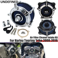 For Harley Touring Trike 2008-2016 Softail Dyna FXDLS Air Filter Cleaner Intake Kit Turbine Spike Motorcycle Filtrete Intakes