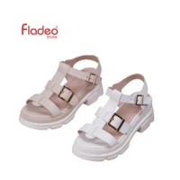 Fladeo K23/LDT468-1LU/Sandal Wedges Tali Wanita  [Strap Wedges Sandal]