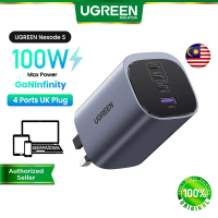 Jualan Panas UGREEN 100W/65W Nexode S GaN Charger USB C PD Penyesuai Pengecasan Pantas untuk Macbook