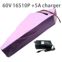 With 5A charger 31.5Ah 16S9P 60V battery ebike electric bicycle Li-ion Motorcycle tricycle customizable 280x245x95x260x45x70mm