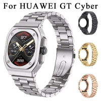 改裝套件不銹鋼錶帶適用於華為 GT Cyber Watch 替換錶帶適用於 GT Cyber 金屬手鍊