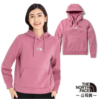 【The North Face】女 長袖可調節保暖連帽上衣.T恤(袋鼠式插手袋)_5B1L-3S1 粉色 N