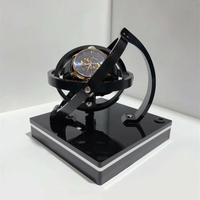 【美國代購-現貨】USB 充電立體自動手錶繞線盒展示豪華機械手錶繞線器陀螺儀旋轉器 360 度繞線 （零噪音）