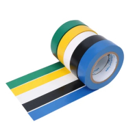 5Pcs Electrical Tape Pvc Wear-Resistant Flame Retardant Lead-Free Electrical Insulation Tape Waterproof Tube Color Tape