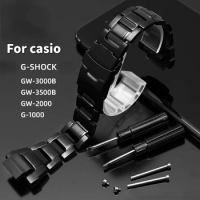 For Casio G-Shock Series Watch band 5121GW-3000/3500/2000 G-1000 Stainless steel metal strap men Bracelet Wristband accessories