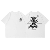 T-shirt Baju Kaos Wanita Oversize Dewasa Vintage Huruf Couple Distro Epidemic Atasan Kekinian Katun