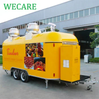 WECARE CE/EEC Verification Carros De Comida Mobile Juice Bar Food Truck Ice Cream Cart with Freezer for Sale