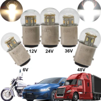S25 1157 BAY15D PW21W 6v 12v 24v 36v 48v Led Double Contact light car truck 1.5W bulb for bus Auto Turn Signal Brake Stop Lamp