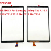 5PCS/LOT 10.1" For Samsung Galaxy Tab A 10.1 2019 T510 T515 SM-T515 SM-T510 Touch Screen Digitizer Sensor Front Glass Panel