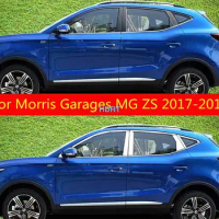 For Morris Garages MG ZS 2017-2019 stainless steel Car window Decoration strip Body trim Anti-scratch protection Car styling