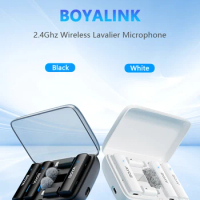BOYA BOYALINK Wireless Lavalier Lapel Microphone for iPhone Android DSLR Camera Youtube Live Streaming Audio Recording Interview