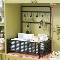 玄關鑰匙收納裝潢盒擺件多功能收納籃鞋櫃置物架案頭收納盒儲物盒