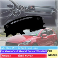 for Mazda Cx-3 Mazda2 Demio 2014-2019 Anti-Slip Dashboard Cover Protective Pad Car Accessories Sunshade Carpet 2018 2017 2016