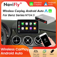 NaviFly Wireless CarPlay Plug and Play Decoder Box Android Auto for Benz GLA ML GL SLK CLS SL W117 W166 W176 W204 W212 W246
