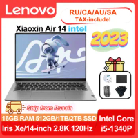 2023 Lenovo Xiaoxin Air 14 Laptop Intel I5-1340P 16G RAM LPDDR5 512GB/1TB/2TB SSD 14-Inch 2.8K IPS Screen 100%RGB 120HZ Notebook