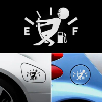 Funny Car Stickers Decal Fuel Gage Empty for Ford Focus MK2 MK3 MK4 Fiesta Kuga Ecosport