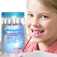 Dental Plaque Disclosing Agent Plague Display Cotton Swab(not Tablets) Indicator for Kids & s Shows