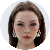 Teardrop Earrings Dupes for Women Gold Chunky Hoop Earring Dangle Earrings Water Drop Hypoallergenic