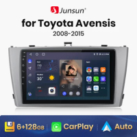 Junsun V1 AI Voice Wireless CarPlay Android Auto Radio for Toyota Avensis 2008 - 2015 4G Car Multimedia GPS 2din autoradio