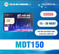 MDT150 - 500GB DATA, thời gian sử dụng linh hoạt 15 -30 ngày.