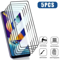5PCS Full Cover Tempered Glass For Samsung Galaxy A53 A13 A33 A73 A52S A32 5G Screen Protector for Samsung A52 A51 A72 A71 A12