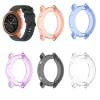 Watch Cover for Huami Amazfit GTR/GTR 3/gtr 2 42mm 47mm,TPU Transparent Case All-Around Protective Bumper Shell for Huami