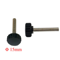 M3 M4 M5 Thread OD 20mm 25mm 30mm 35mm 40mm Length 15mm Head Diameter Male Screw On Thumb Handle Clamping Knurled Grip Knob