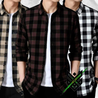 ￼Kemeja Flanel Pria Lengan Panjang Bisa Juga Dipakai Wanita BNfashion.id Kain Nyaman Motif Distro Ko