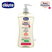 【愛吾兒】Chicco Baby Moments 敏弱肌寶貝嬰兒微米淨化洗髮/沐浴露500ml