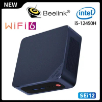 Beelink SEi12 Mini PC Intel Core i5-12450H 12th Gen DDR4 SSD Wifi6 BT5.2 PCle4.0 12450H SEi 12 Desktop Game Computer